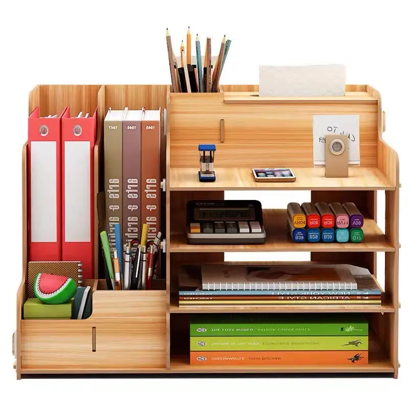 Wooden Desktop Organizer 